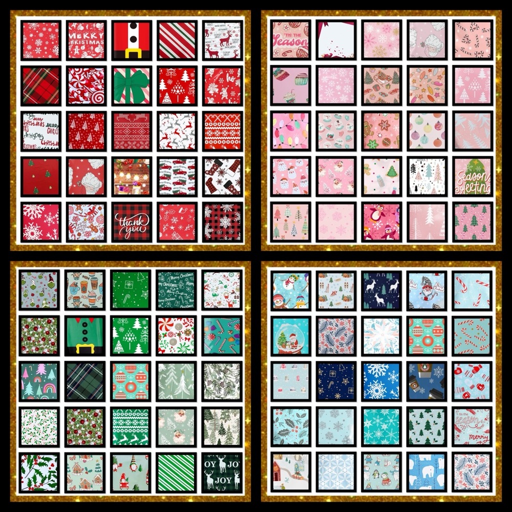 Poly Mailer Shipping Bags Christmas 100ct